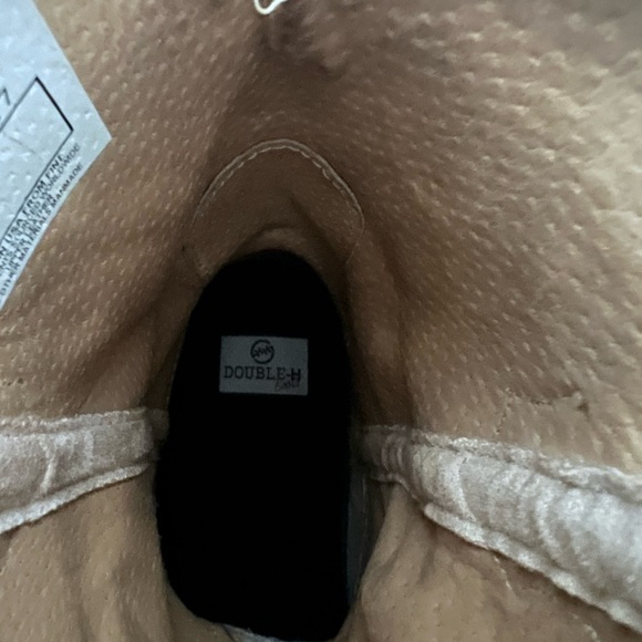 Double H Ostrich Full QuillTeal Cattle Baron Western Cowboy Boots Rodeo Sz 8 Men - Picture 9 of 13